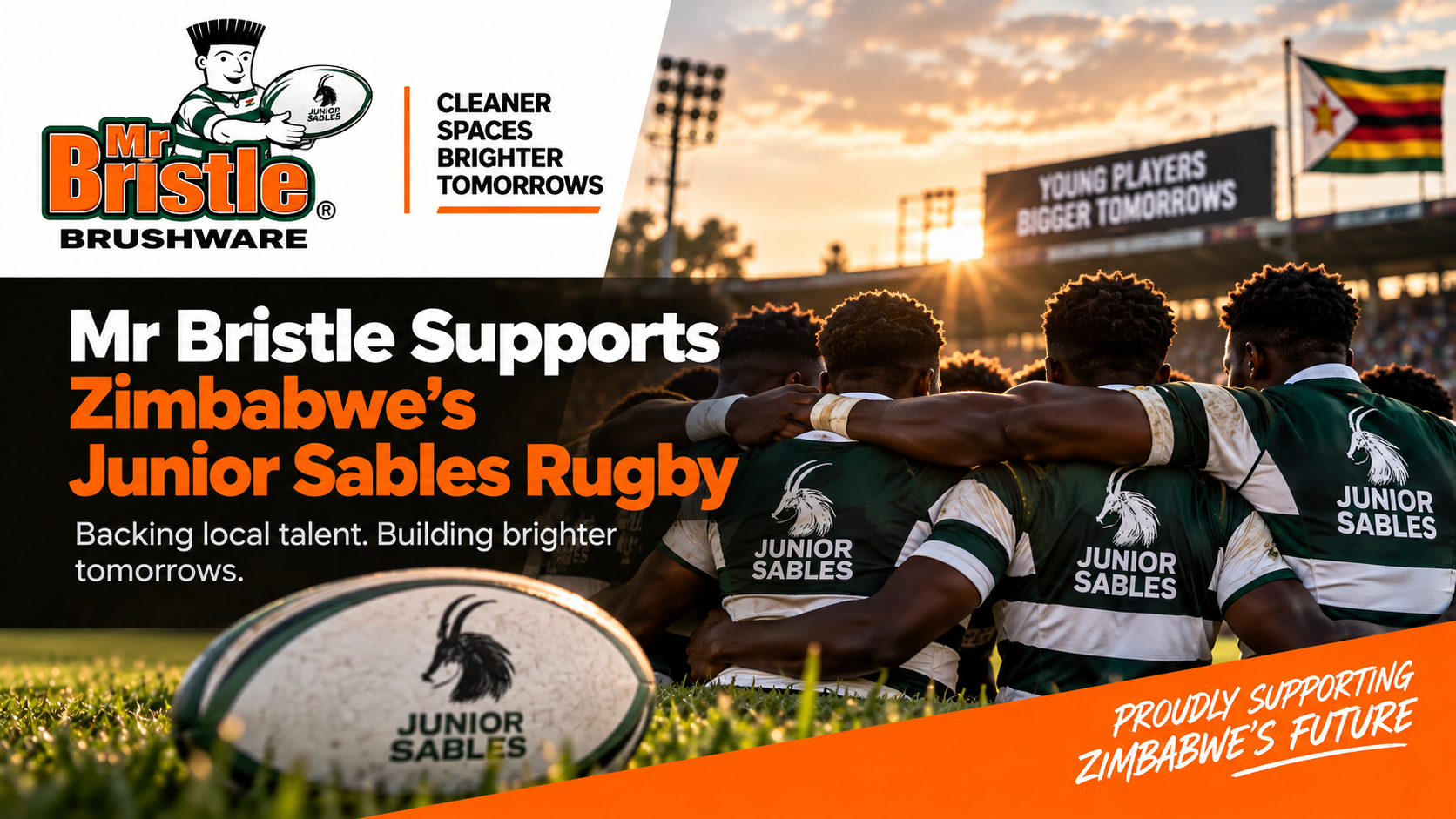 Mr Bristle Supports Zimbabwe’s Junior Sables Rugby